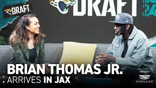 Brian Thomas Jr On His Dreams Becoming a Reality  2024 NFL Draft  Jacksonville Jaguars [upl. by Bopp830]