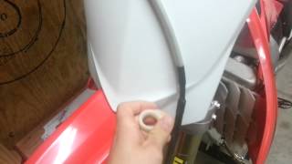 Honda CRF250r Front Fender and Number Plate Conversion [upl. by Orsa423]