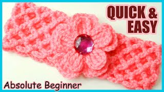 Super EASY  Beginner Friendly  CROCHET BABY HEADBAND  FREE CROCHET PATTERN [upl. by Goulden]