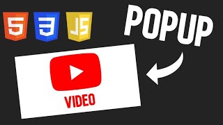 👉ENLACE a VENTANA EMERGENTE con VIDEO en HTML CSS y JavaScript [upl. by Vasileior443]