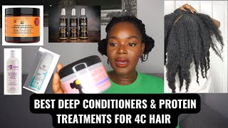 BEST Deep Conditioners amp Protein Treatments for 4c Hair  Camillerose Sheamoisture  Limitlessbloom [upl. by Trillbee]