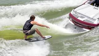 2018 Axis A20  Wakesurfing Review [upl. by Lirbaj]