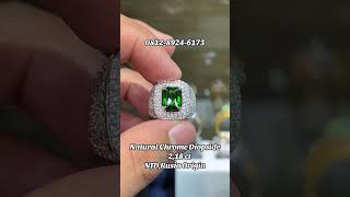 Natural Chrome DiopsideNo Treatment Rusia ⚖ 218 ct Ring SilverHarga 25 jt Nego 081289246173 [upl. by Doreg583]