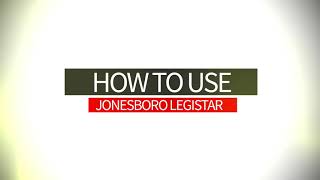 How to Use City of Jonesboro Legistar [upl. by Iahk491]