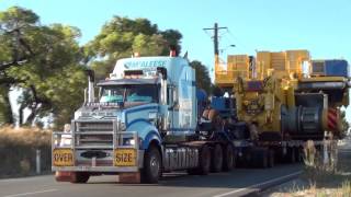 McAleese with Komatsu 930E Tippers on Tri Drive Macks [upl. by Brigitte]