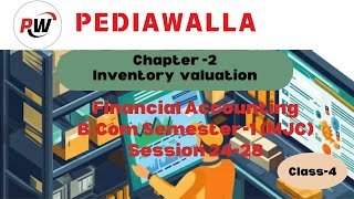 BCom Semester12428 Financial Accounting Chapter2Inventory Valuation  Class 4 [upl. by Eldrida964]