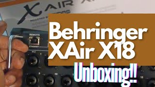 Behringer XAir X18 mixer  Unboxing [upl. by Lou785]