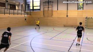 Balonmano entrenamiento de pase de lateral a extremo [upl. by Ludwigg]