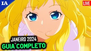 OS 46 ANIMES DE JANEIRO 2024  Guia Completo [upl. by Vanya695]