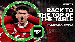 TOP OF THE TABLE ONCE AGAIN 📈 REACTING to Liverpool vs Sheffield United  ESPN FC [upl. by Auroora]