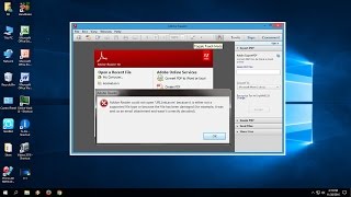 How to Fix PDF Reader Not Working In Windows 10817 Acrobat Reader DC [upl. by Acalia]