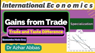 Gains from Trade  Exchange amp Specialization  Trade and Taste Differences  Basis for Trade [upl. by Anitnegra]