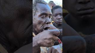 Lunchtime Hadzabe tribe Old man enjoying his favorite Soup middle of nowhere ‼️😋😲hadzabetribe food [upl. by Stephie707]