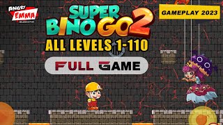 Super Bino Go 2  FULL GAME ALL Levels 1110 Gameplay 2023 [upl. by Leinod457]