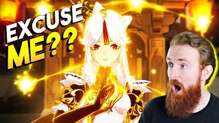 Shenhe Cutscene REACTION Jade Chamber Rising Genshin Quest [upl. by Kowtko]