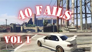 GTA V 40 Fails Vol 1 [upl. by Wobniar]