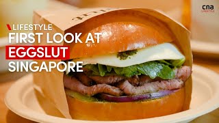 Who’s eggcited First look at Eggslut in Singapore  CNA Lifestyle [upl. by Berard627]