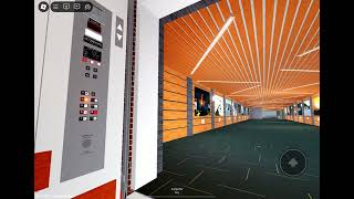 EPIC MOTOR MEI Traction Freight Elevator  Kedron Shopping Center ROBLOX [upl. by Nnaitsirk]