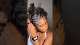 Flat twist on curly hair naturalhairstyles [upl. by Renferd]