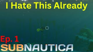 Playing Subnautica But I Have Thalassophobia Blind Playthrough ep1 [upl. by Eentrok685]