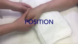 Friction Technique on Abductor Pollicis Longus and Extensor Pollicis Brevis [upl. by Attenaej419]