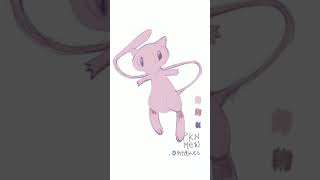 drawing Pokemon  Mew [upl. by Eustatius]