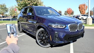 2022 BMW X3 sDrive30i Start Up Test Drive Walkaround POV and Review [upl. by Beulah76]