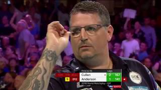 NINEDARTER Gary Anderson vs Joe Cullen  2018 BetVictor World Matchplay [upl. by Eelytsirk37]