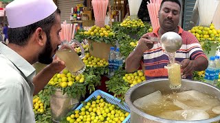 Most Refreshing NIMBU PANI 🍋  NON STOP Nimbu Pani Making  Roadside Summer Street Drink Karachi [upl. by Annav743]