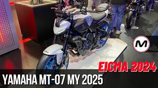 YAMAHA MT07 2025  Anteprima speciale a EICMA con Fabrizio Corsi [upl. by Spence]