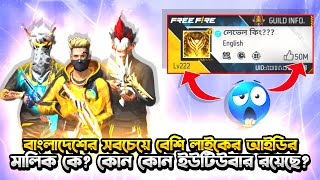 বাংলাদেশের Top 10 Hight লাইক এর মালিক কে 😱 এর মধ্যে কয়টা ইউটিউবার রয়েছে🤔 [upl. by Bale]