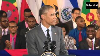 Barack Obama in Jamaica Patois quotGreetings massive Wha gwaan Jamaicaquot [upl. by Kcinimod104]