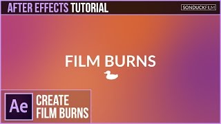 After Effects Tutorial Gradient FILM BURN Animation [upl. by Aziza]