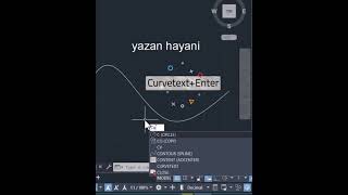 curvetext lisp in autocadautocad tricks [upl. by Mayram]