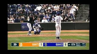 Robert Hipwells 1st San Jose Giants Hr 8324 [upl. by Aoket]