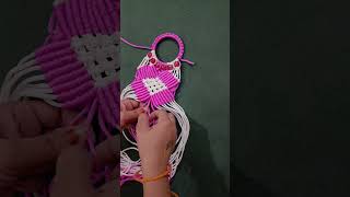 Macrame simple design guide me video upload youtube channel macramemirror [upl. by Aihtibat]