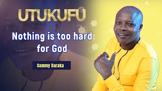 Kwani ni jambo lipi hilo yeye asiloliweza  Sammy Baraka sings Sarah Ks song [upl. by Enelez]