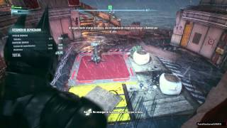 Batman Arkham Knight Parte 14 localiza al espantapajaros en los dirigibles de industrias stagg [upl. by Acinoreb690]