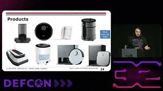 DEF CON 32  Reverse engineering and hacking Ecovacs robots  Dennis Giese Braelynn Hacker [upl. by Skelly]