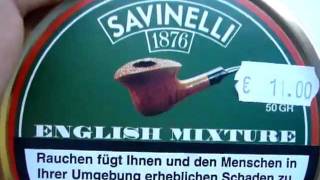 Savinelli  English mixture pipe tobacco [upl. by Teri]