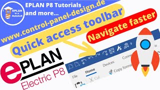 EPLAN quick access toolbar 🚀 Navigate faster in EPLAN and use it for standard tasks [upl. by Shandie]