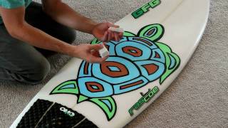 How to Wax a Surfboard Perfectly in a Few Minutes [upl. by Einnaj]