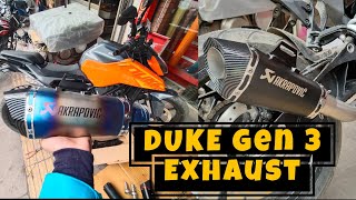 Best Exhaust For Duke Gen 3  Full System Exhaust KTM Duke duke390 exhaustsound [upl. by Fleta438]