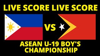 🔴 LIVE SCORE  FILIPINA VS TIMOR LESTE  AFF U19 2024 [upl. by Ecnaralc]