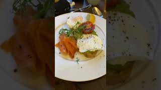 FAVOURITE BREAKFAST POACHED EGGS W SMOKED SALMON amp BREAD shorts FILBRITISH FAM [upl. by Naik27]