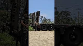 Carretas cegonhas Exército Brasileiro manobras táticas transporte militar logística militar [upl. by Amsab232]