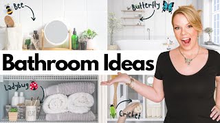 GENIUS Bathroom Organizing Ideas For EVERY Organizing Style 🐝 🦋 🐞 🦗 [upl. by Costanza]