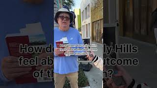 How does Beverly Hills feel about the outcome of the election 🇺🇸 kamalaharris donaldtrump [upl. by Mathur]