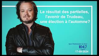 Le résultat des partielles lavenir de Trudeau une élection à lautomne [upl. by Nert]