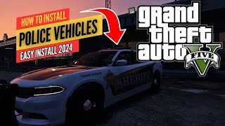 HOW TO QUICKLY INSTALL POLICE VEHICLES 2024 gta5 lspdfr [upl. by Ahsil]